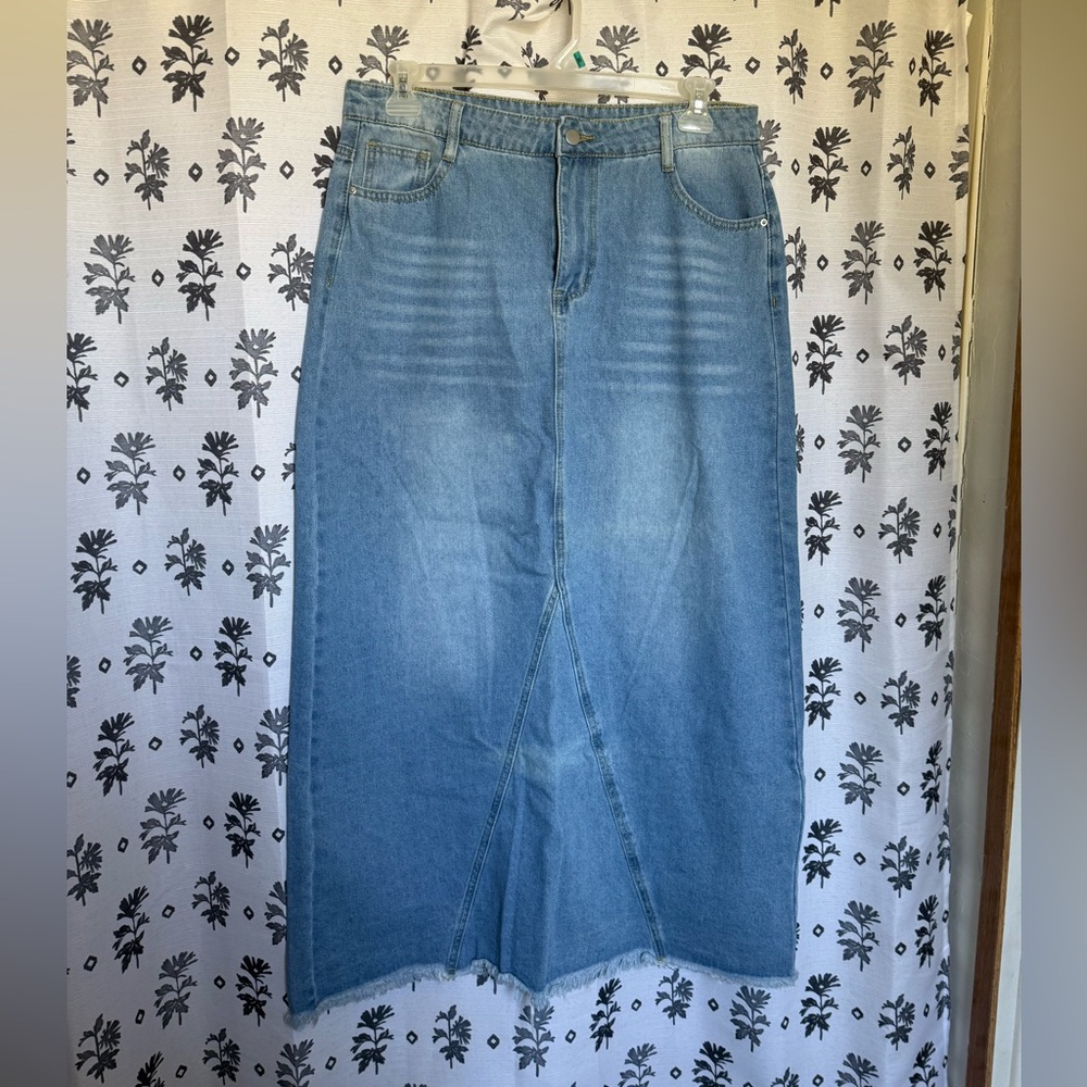 Women's Blue Denim Skirt